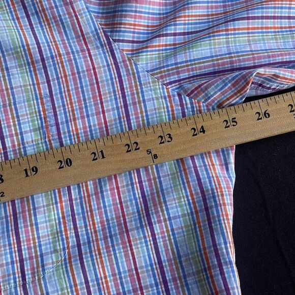Peter Millar Seaside Finish Button Up Shirt Mens Large Cotton Multicolor Large - Picture 8 of 10